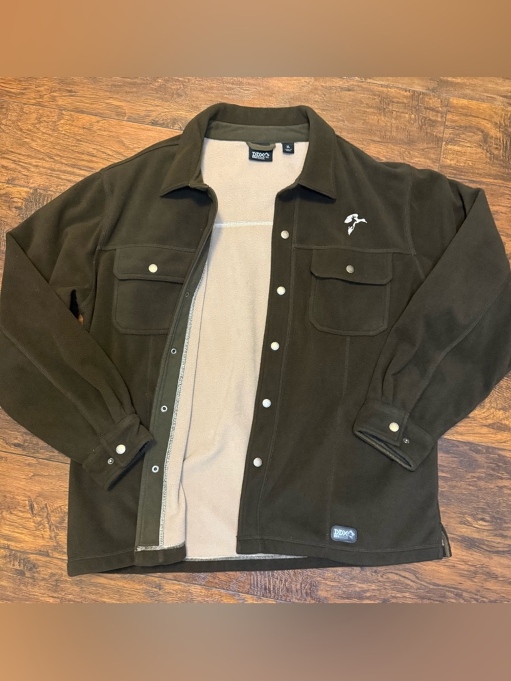 Dri-Duck DDX XL Power Fleece Jacket Gorpcore Brown Utility Softshell Coat 12oz